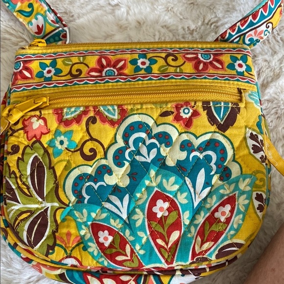 Vera Bradley Vibrant Yellow and Red Crossbody Bag - Picture 2 of 12